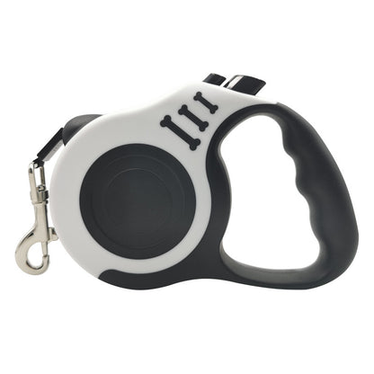 Pet Dog Automatic Retractable Leash Bone Printing