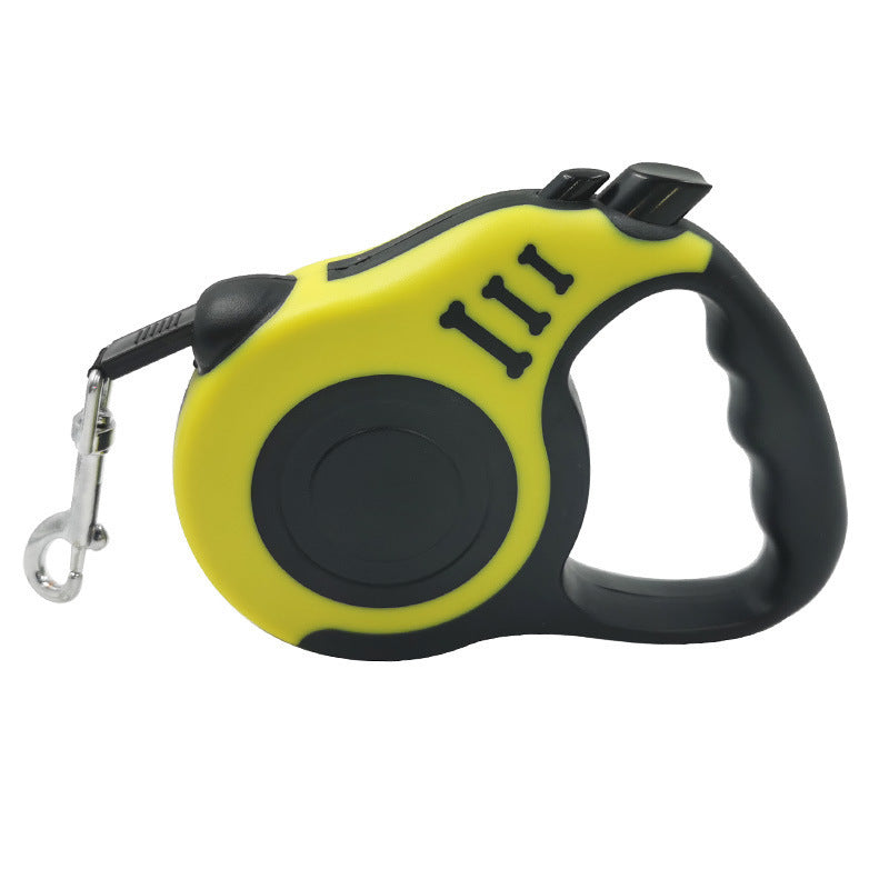 Pet Dog Automatic Retractable Leash Bone Printing