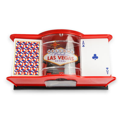 Poker Card Hand Shuffler Easy Hand Cranked Casino Card Shuffling Machine For Blackjack Poker Texas