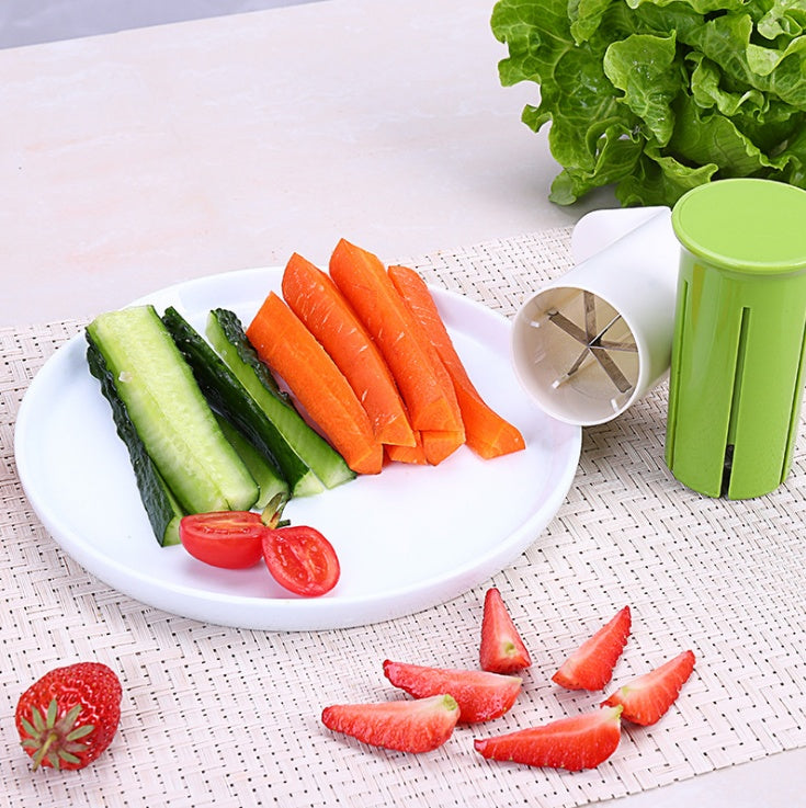 Creative Vegetable Cutters Fruit Kitchen Cucumber Carrot Divider Strawberry Slicer Splitter Kitchen Gadget Accessories