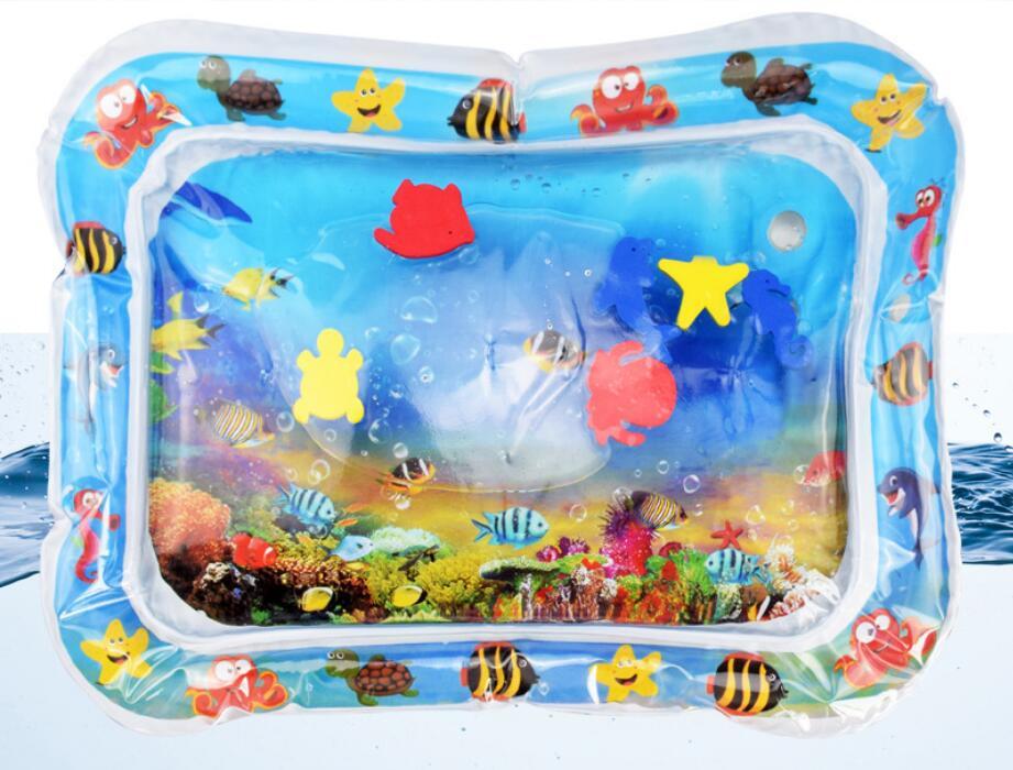 Baby Inflatable Water Mat, Infants Summer Beach Water Mat Patted Pad Water Cushion For Infants Toddlers Summer Activity Play Toys Baby Pillows