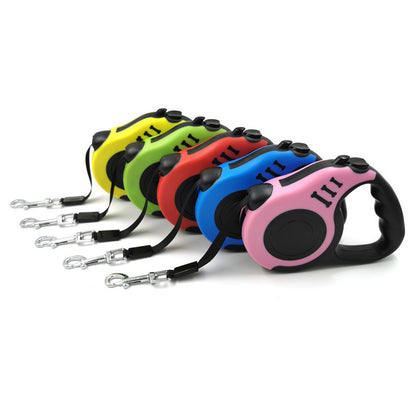 Pet Dog Automatic Retractable Leash Bone Printing