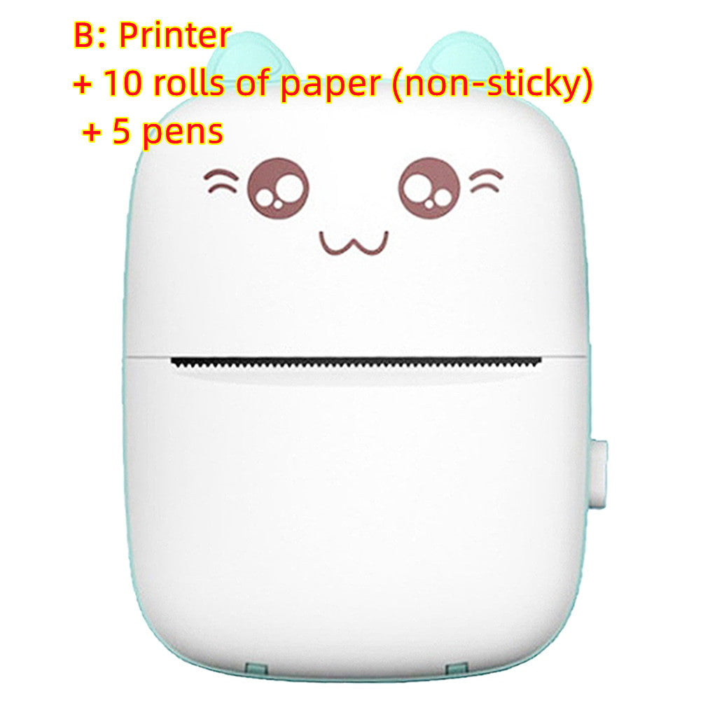 Mini Printer Portable Mini Bluetooth WiFi New Wrong Printer Mobile Phone Photo Title Note Hot Print Pocket Student Error Label Printer